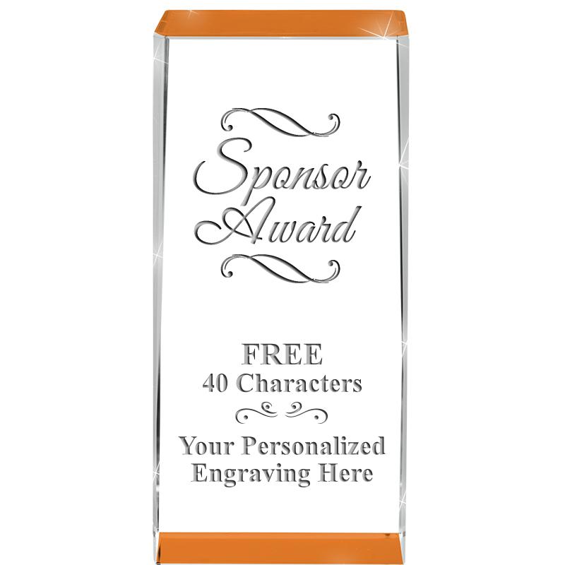 4.5" SPOTLIGHT ORANGE CRYSTAL