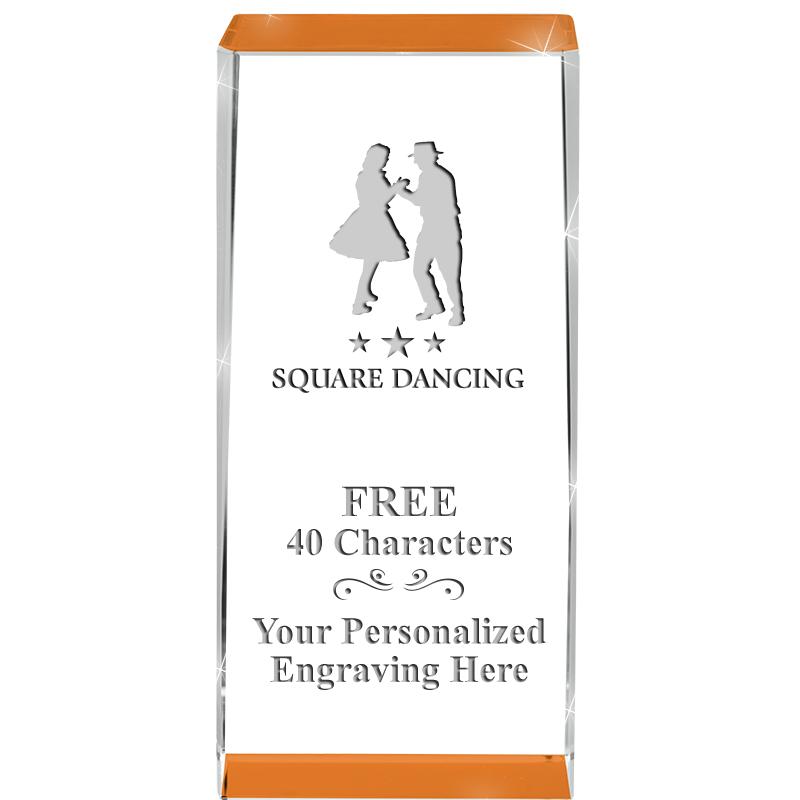 4.5" SPOTLIGHT ORANGE CRYSTAL