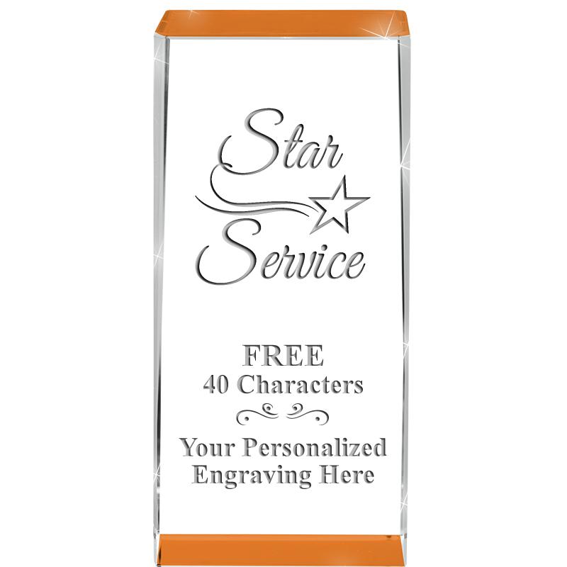 4.5" SPOTLIGHT ORANGE CRYSTAL