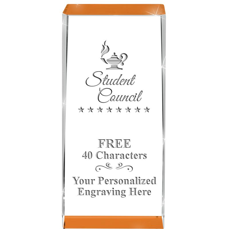 4.5" SPOTLIGHT ORANGE CRYSTAL