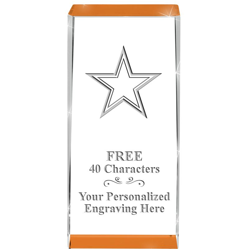 4.5" SPOTLIGHT ORANGE CRYSTAL