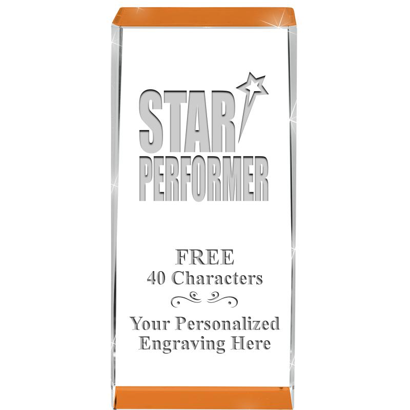 4.5" SPOTLIGHT ORANGE CRYSTAL