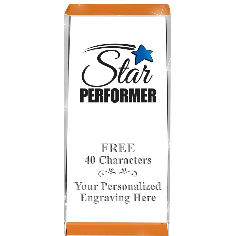 4.5" SPOTLIGHT ORANGE CRYSTAL