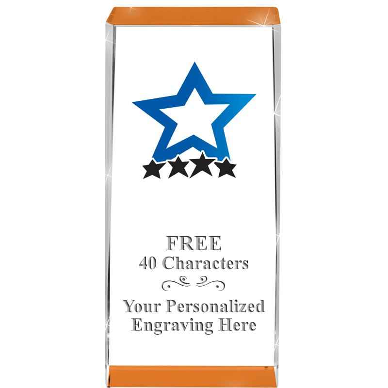 4.5" SPOTLIGHT ORANGE CRYSTAL