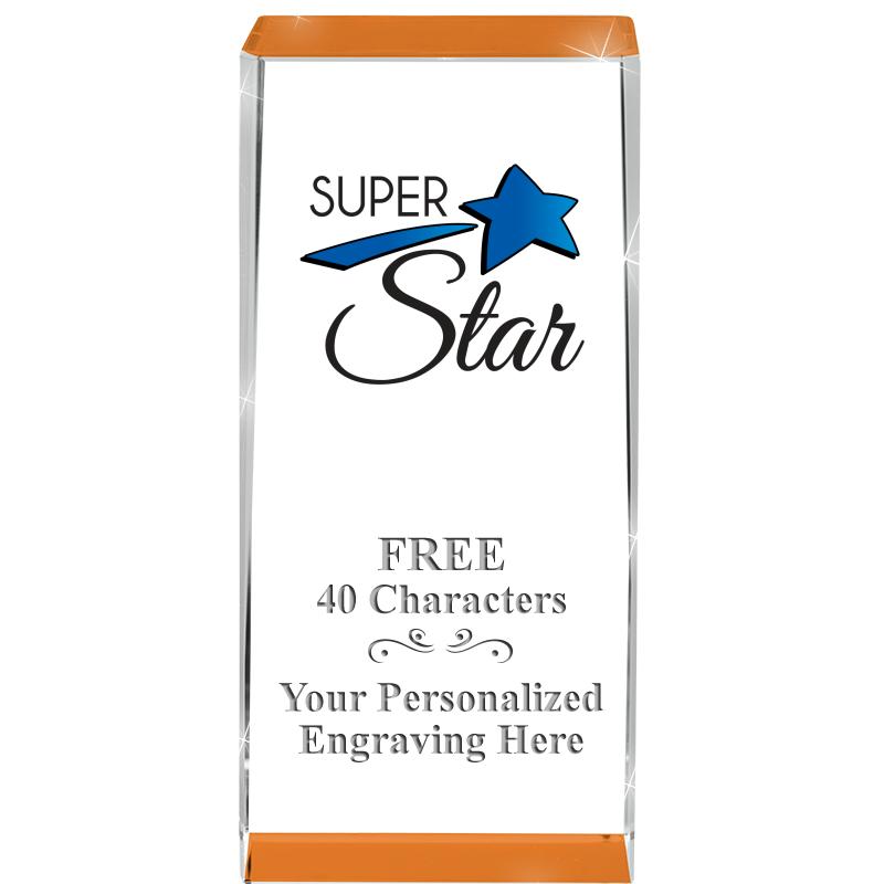 4.5" SPOTLIGHT ORANGE CRYSTAL