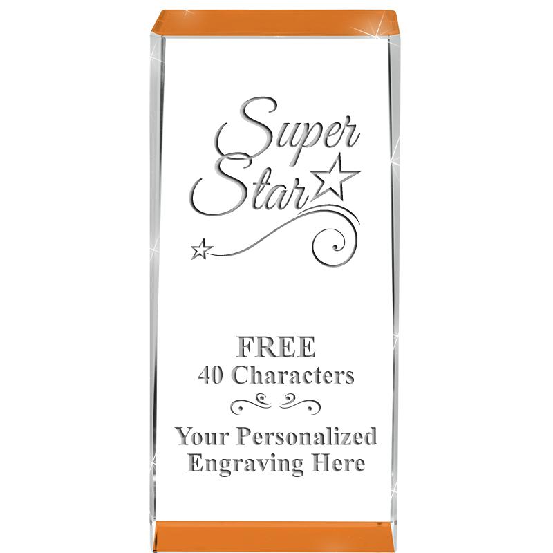 4.5" SPOTLIGHT ORANGE CRYSTAL