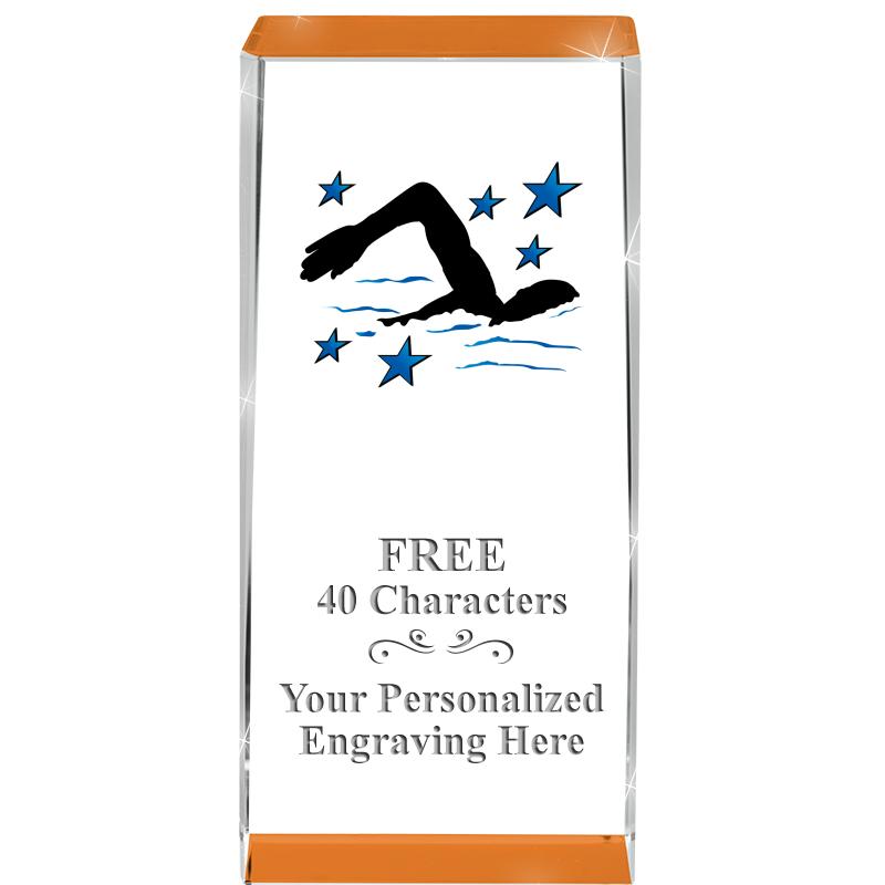 4.5" SPOTLIGHT ORANGE CRYSTAL