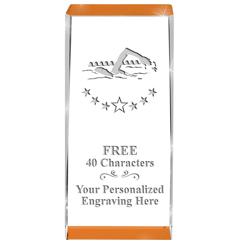 4.5" SPOTLIGHT ORANGE CRYSTAL