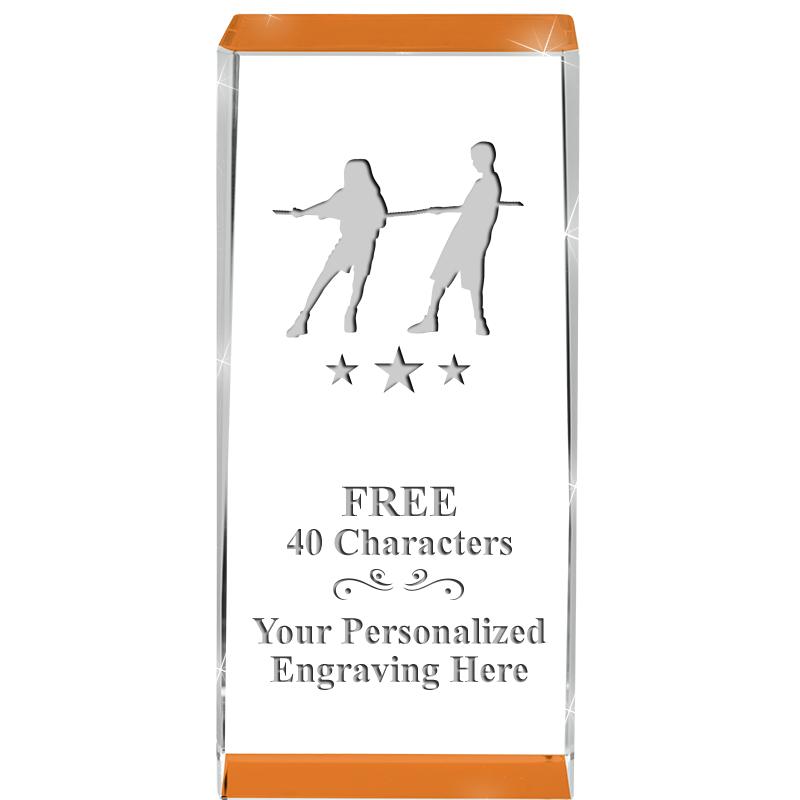 4.5" SPOTLIGHT ORANGE CRYSTAL