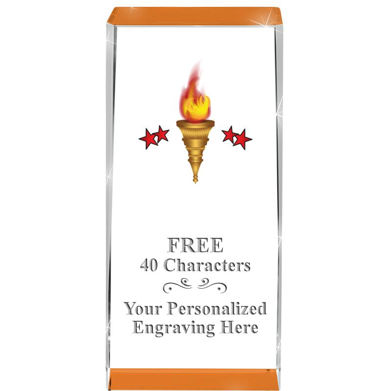 4.5" SPOTLIGHT ORANGE CRYSTAL