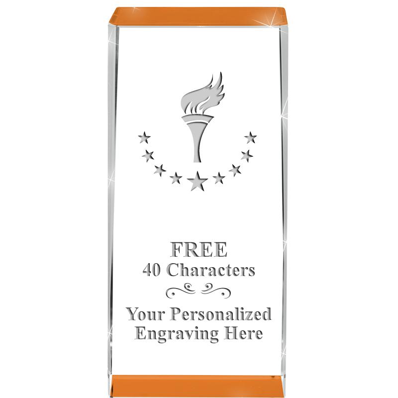 4.5" SPOTLIGHT ORANGE CRYSTAL