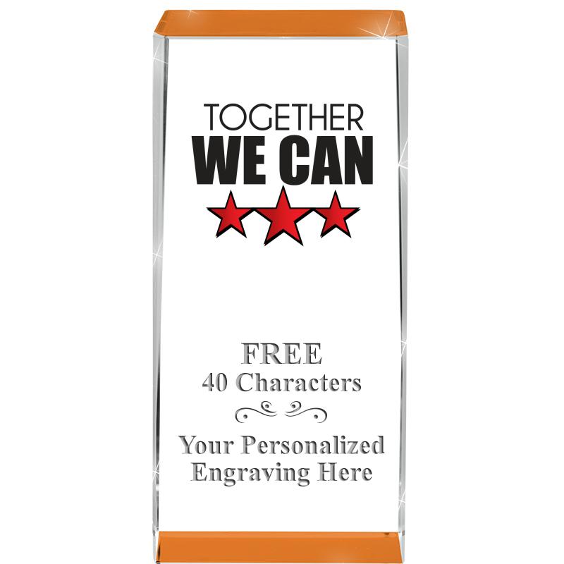 4.5" SPOTLIGHT ORANGE CRYSTAL