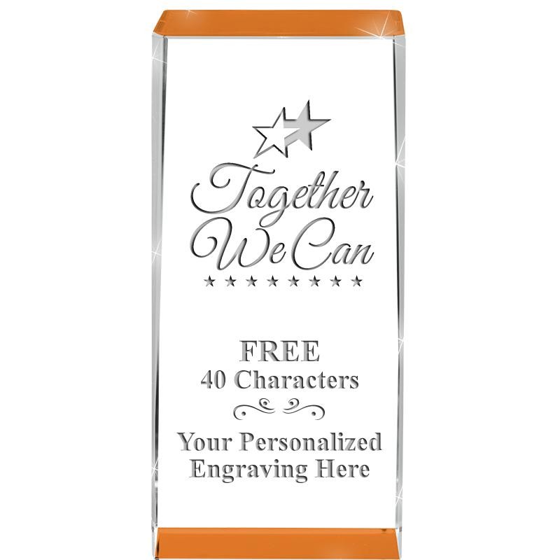 4.5" SPOTLIGHT ORANGE CRYSTAL