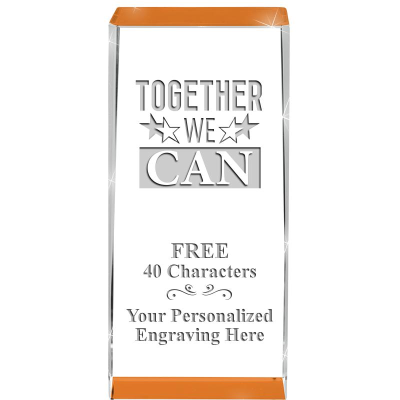 4.5" SPOTLIGHT ORANGE CRYSTAL