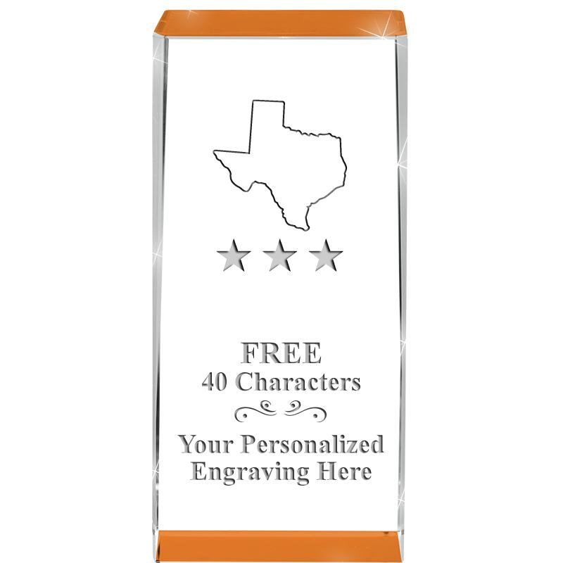 4.5" SPOTLIGHT ORANGE CRYSTAL