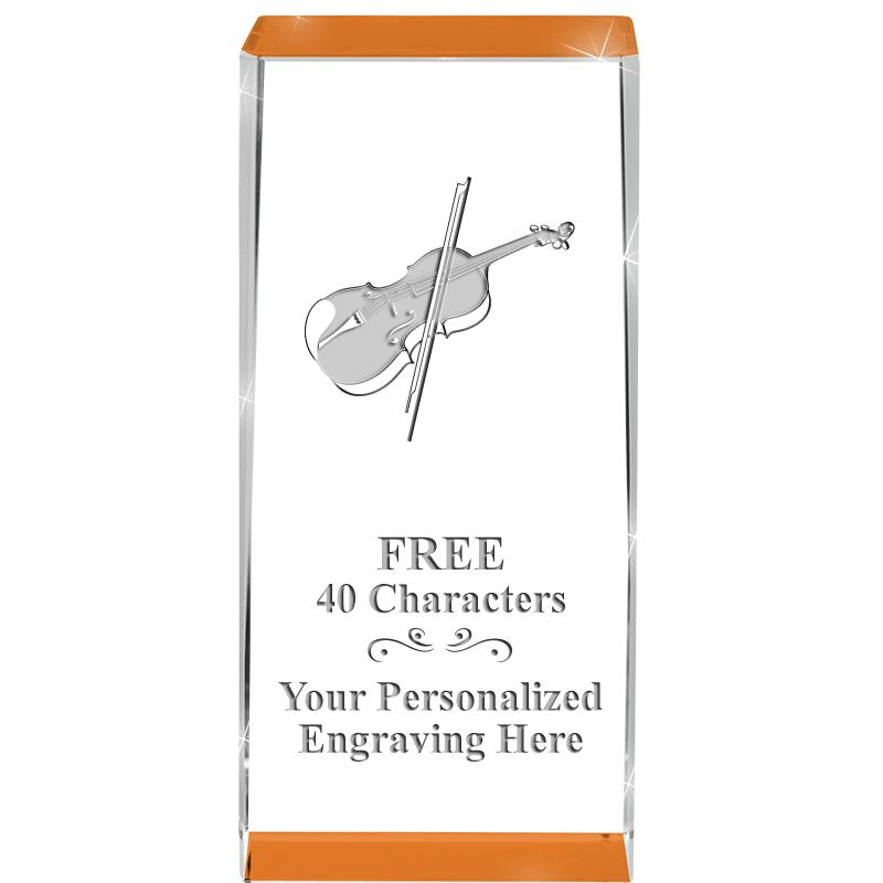 4.5" SPOTLIGHT ORANGE CRYSTAL