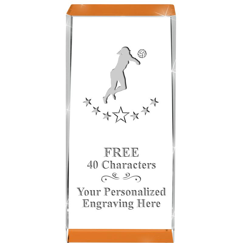 4.5" SPOTLIGHT ORANGE CRYSTAL