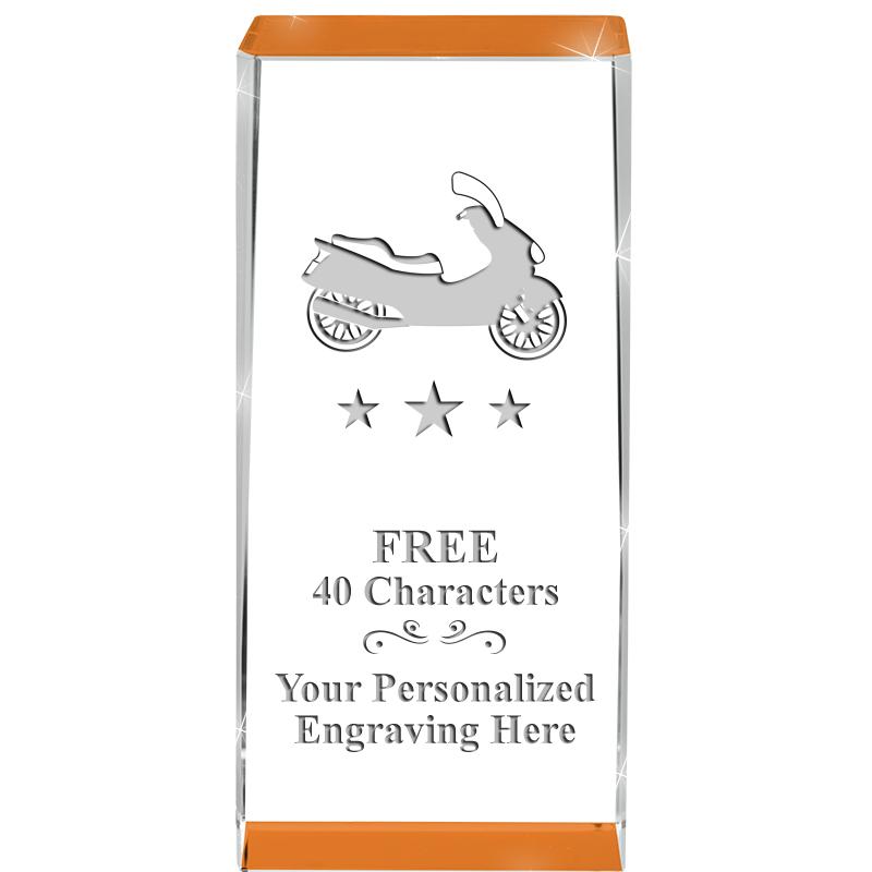 4.5" SPOTLIGHT ORANGE CRYSTAL