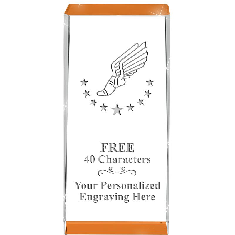 4.5" SPOTLIGHT ORANGE CRYSTAL