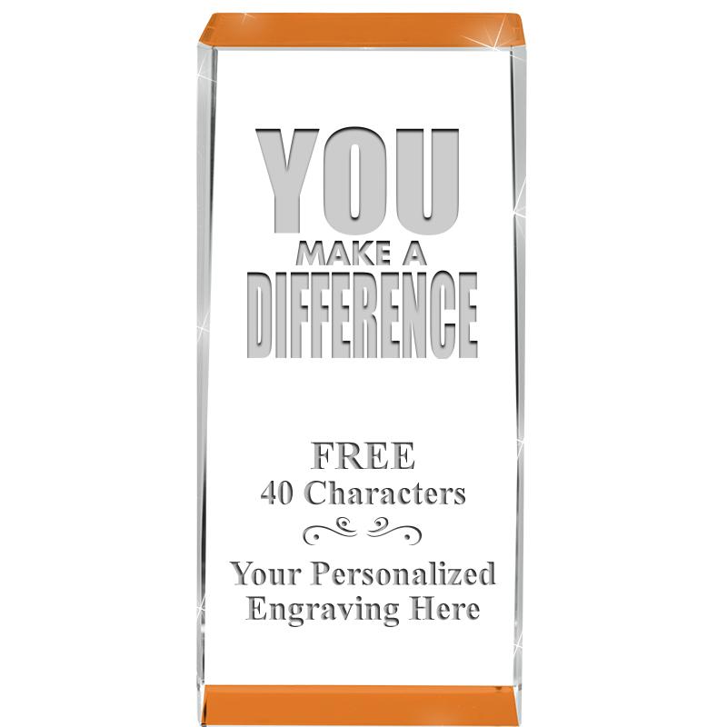 4.5" SPOTLIGHT ORANGE CRYSTAL