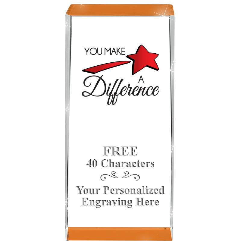 4.5" SPOTLIGHT ORANGE CRYSTAL