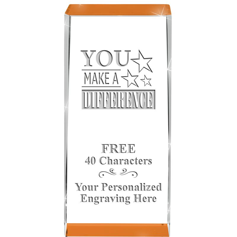 4.5" SPOTLIGHT ORANGE CRYSTAL