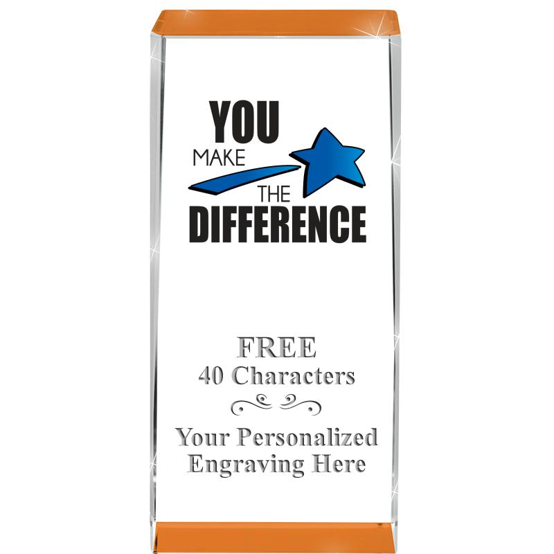 4.5" SPOTLIGHT ORANGE CRYSTAL