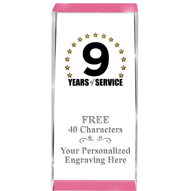 4.5" SPOTLIGHT PINK CRYSTAL