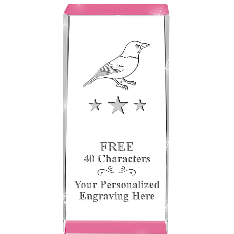 4.5" SPOTLIGHT PINK CRYSTAL