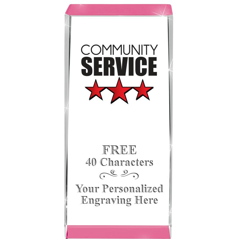 4.5" SPOTLIGHT PINK CRYSTAL