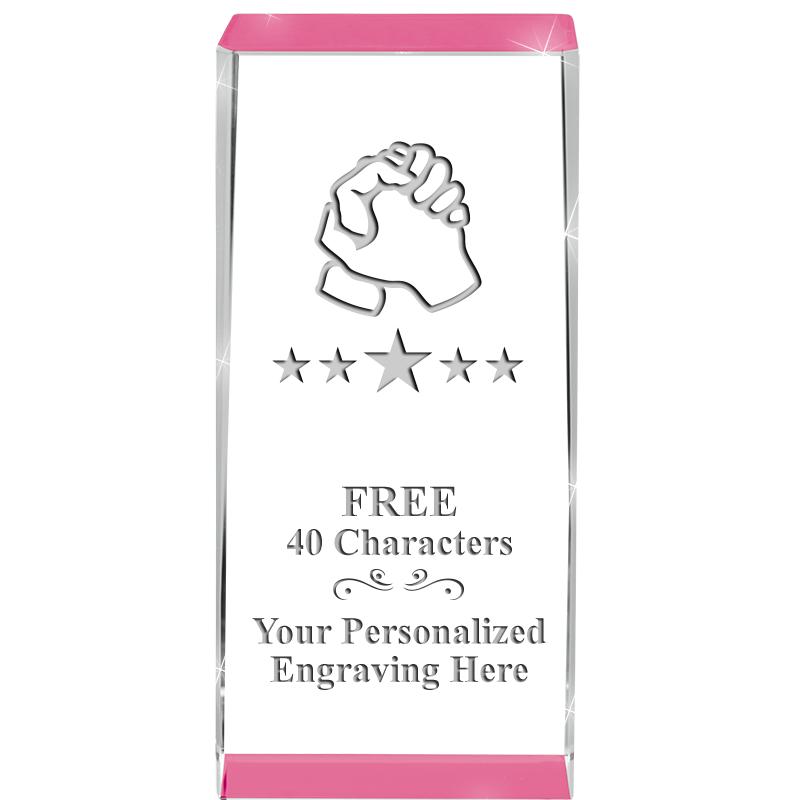 4.5" SPOTLIGHT PINK CRYSTAL