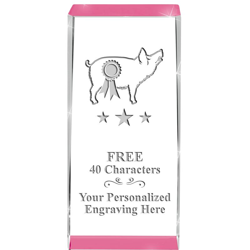 4.5" SPOTLIGHT PINK CRYSTAL