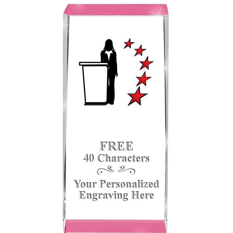 4.5" SPOTLIGHT PINK CRYSTAL