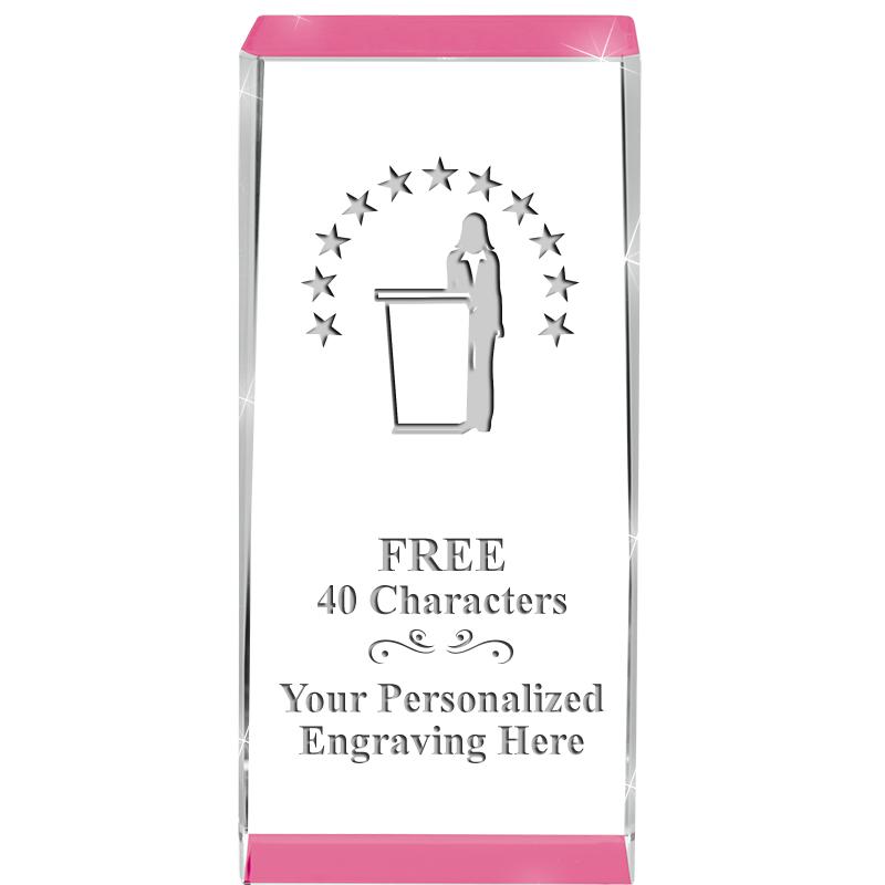 4.5" SPOTLIGHT PINK CRYSTAL