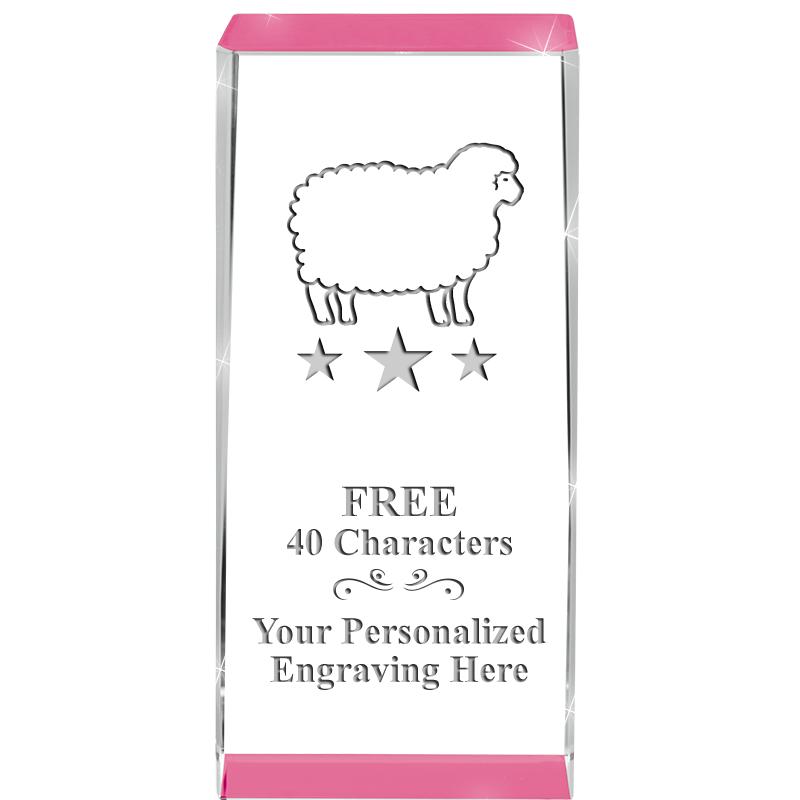 4.5" SPOTLIGHT PINK CRYSTAL