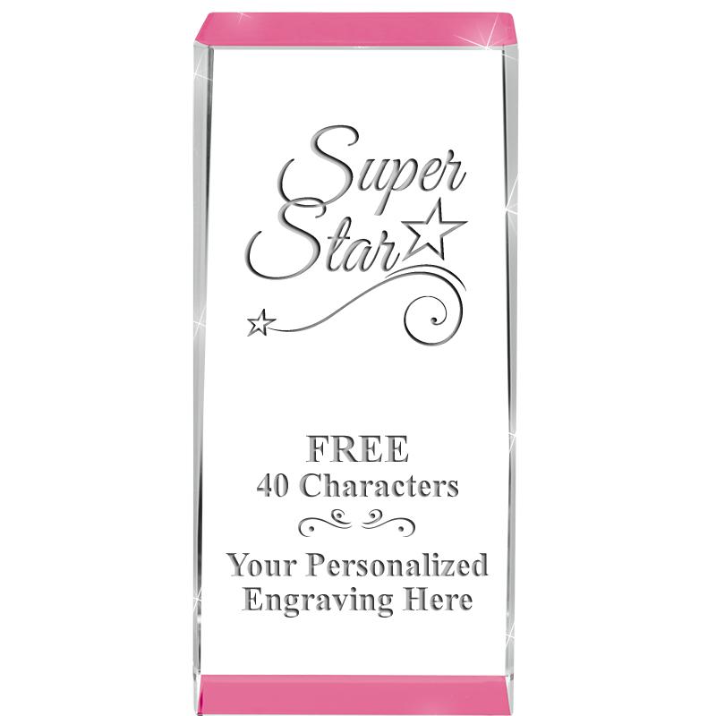 4.5" SPOTLIGHT PINK CRYSTAL