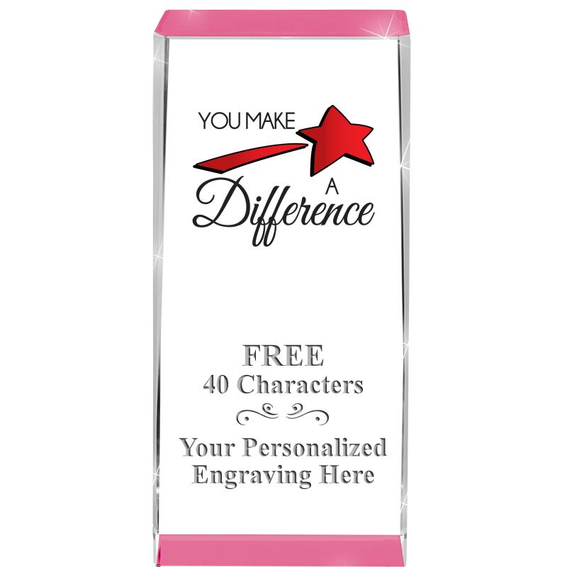 4.5" SPOTLIGHT PINK CRYSTAL