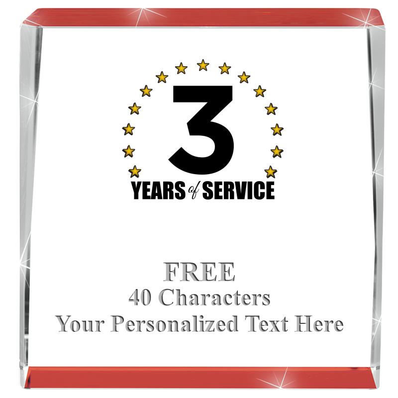 3" SPOTLIGHT RED CRYSTAL