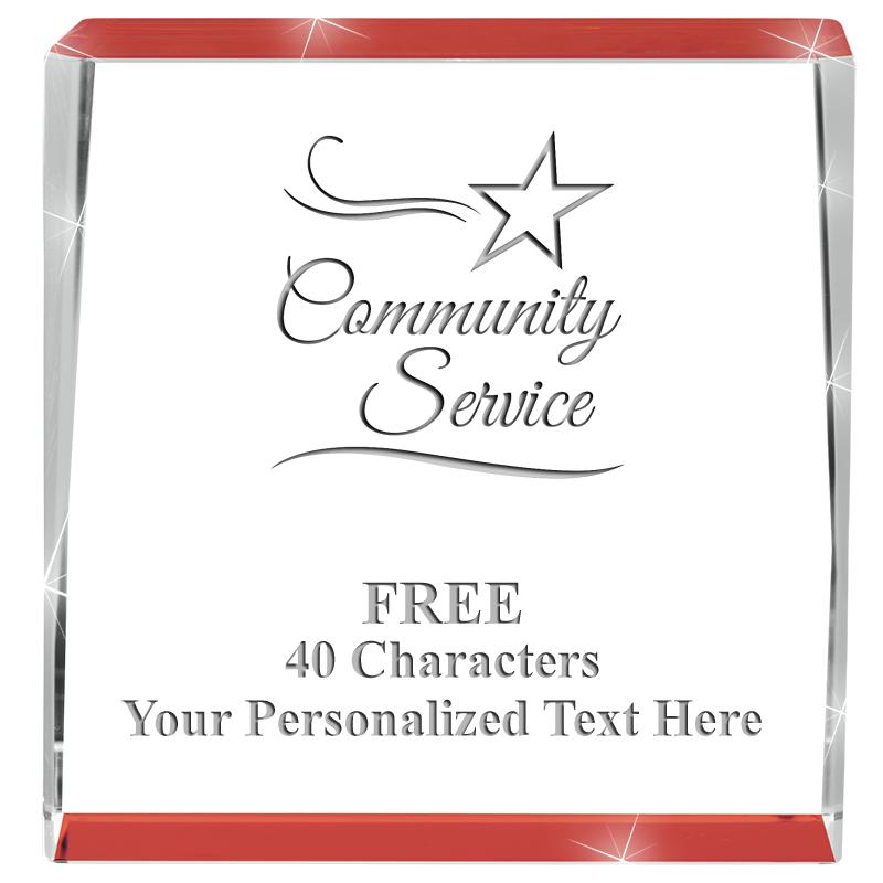 3" SPOTLIGHT RED CRYSTAL