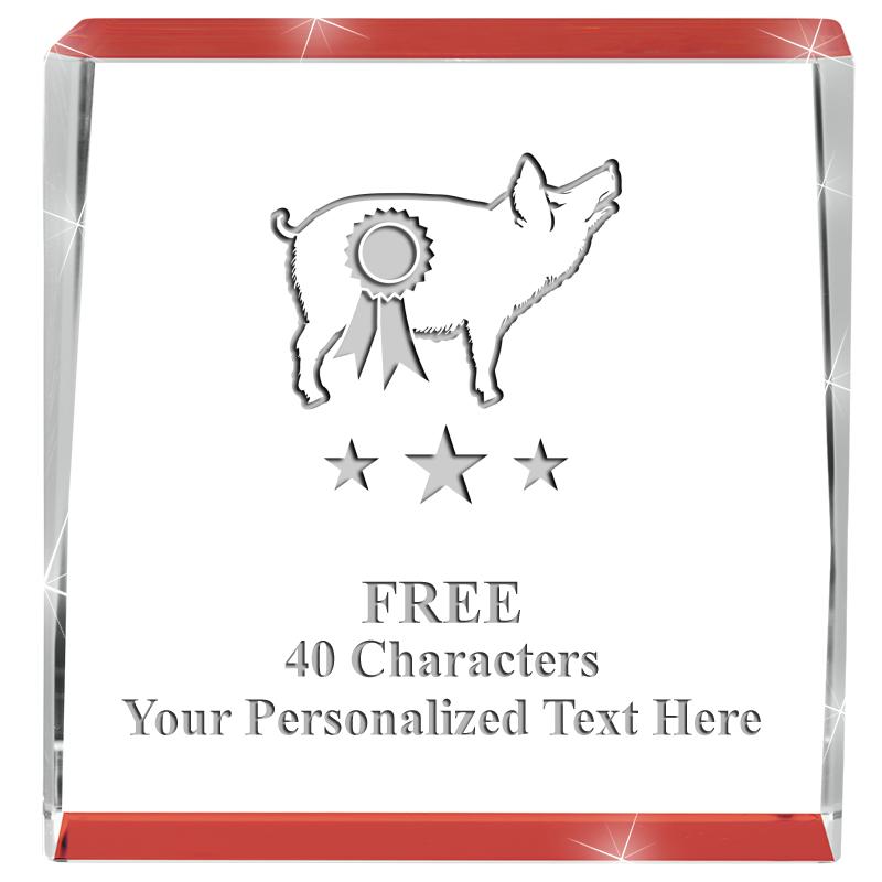 3" SPOTLIGHT RED CRYSTAL