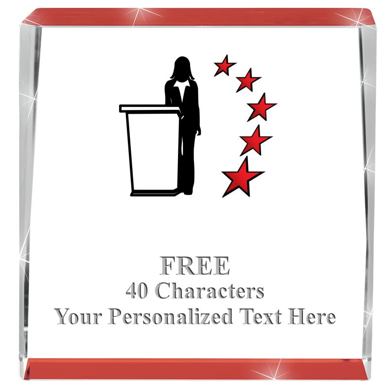 3" SPOTLIGHT RED CRYSTAL