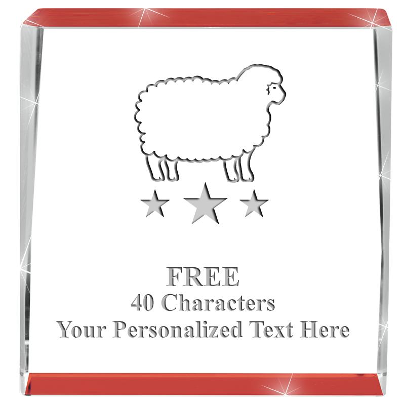 3" SPOTLIGHT RED CRYSTAL