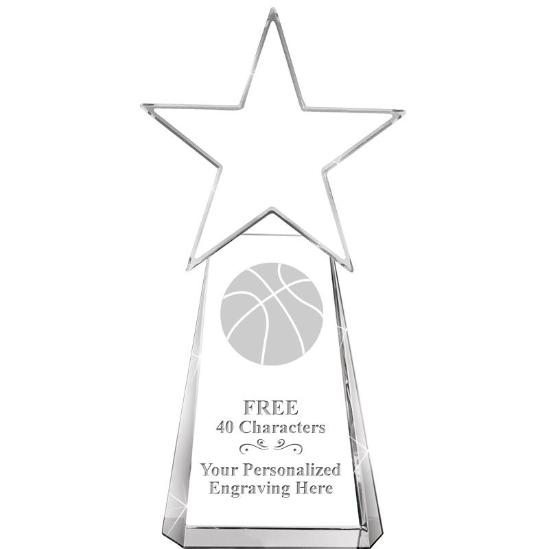 6" CLEAR CRYSTAL DYNOSTAR