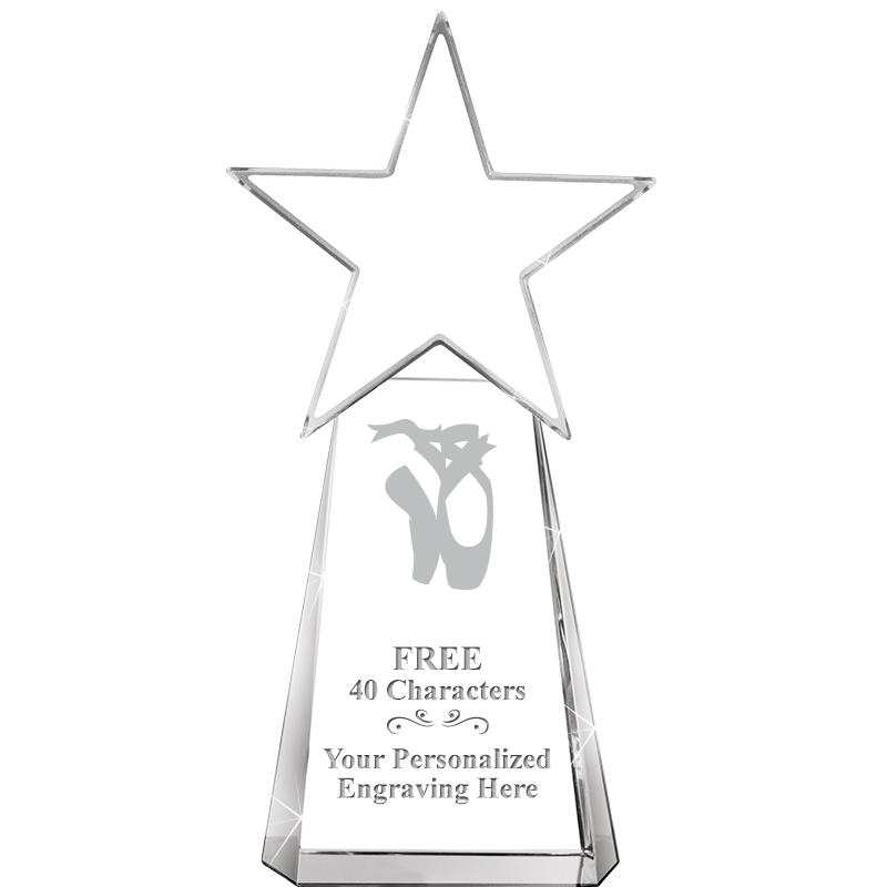 6" CLEAR CRYSTAL DYNOSTAR