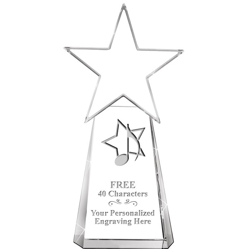 6" CLEAR CRYSTAL DYNOSTAR