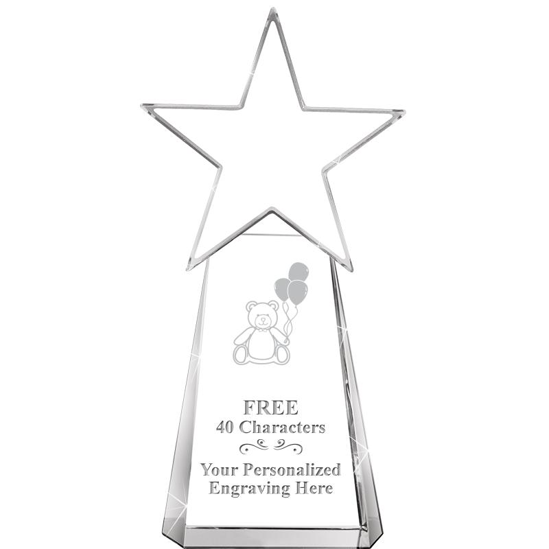 6" CLEAR CRYSTAL DYNOSTAR