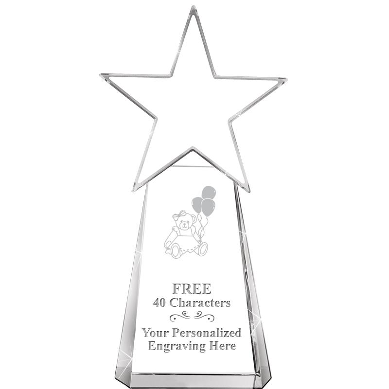 6" CLEAR CRYSTAL DYNOSTAR