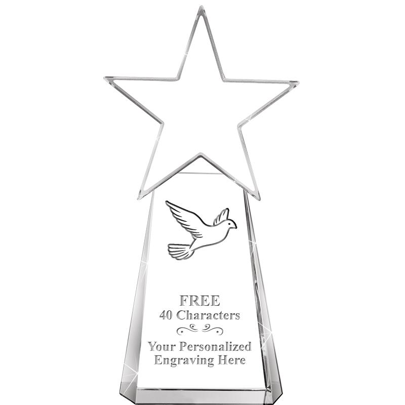 6" CLEAR CRYSTAL DYNOSTAR