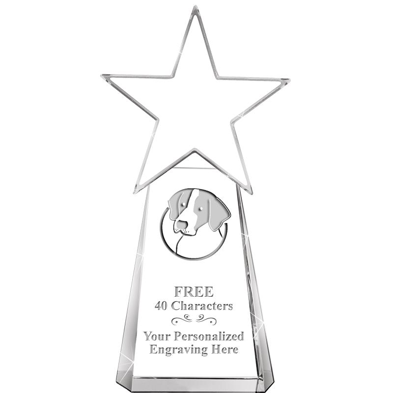 6" CLEAR CRYSTAL DYNOSTAR