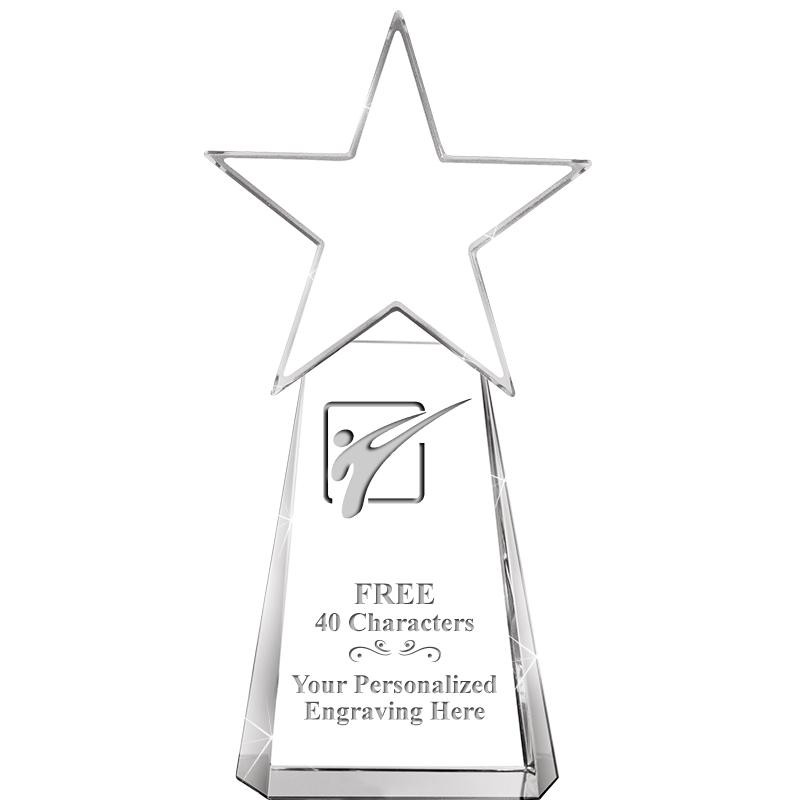 6" CLEAR CRYSTAL DYNOSTAR